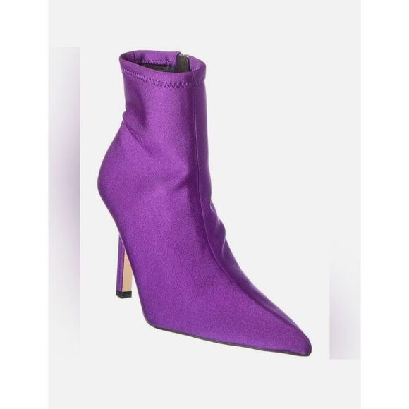 Good American Purple Neoprene Ankle Booties Women’s Sz 5 NWOB - Picture 1 of 11